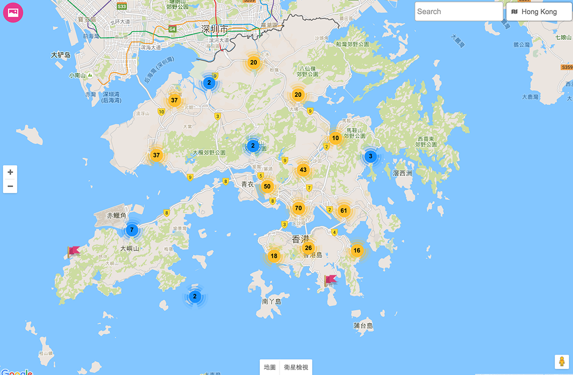 香港制服地圖