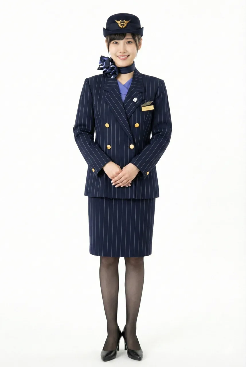 Female flight attendant