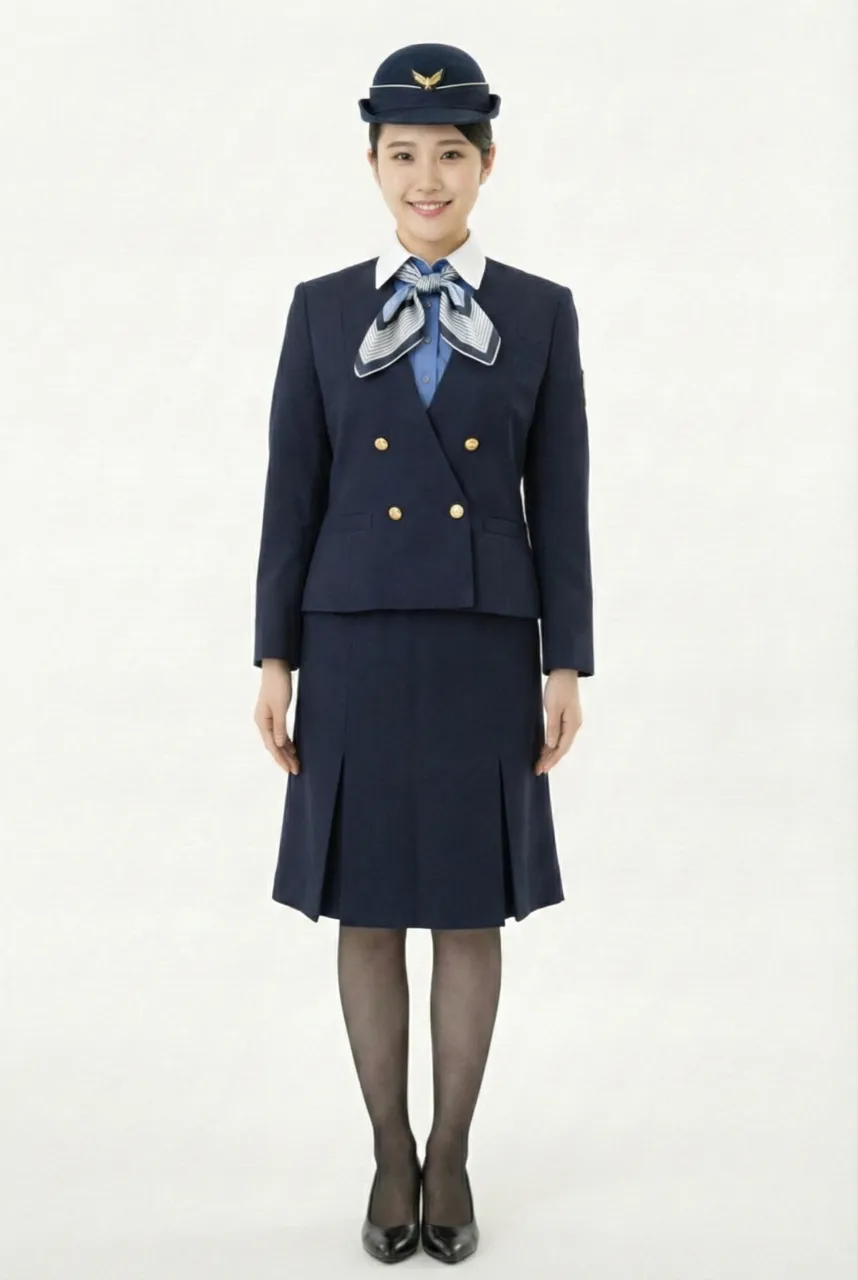 Female flight attendant