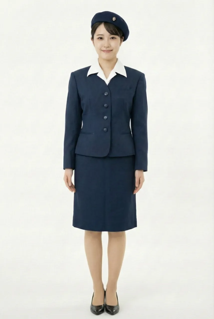 Female flight attendant