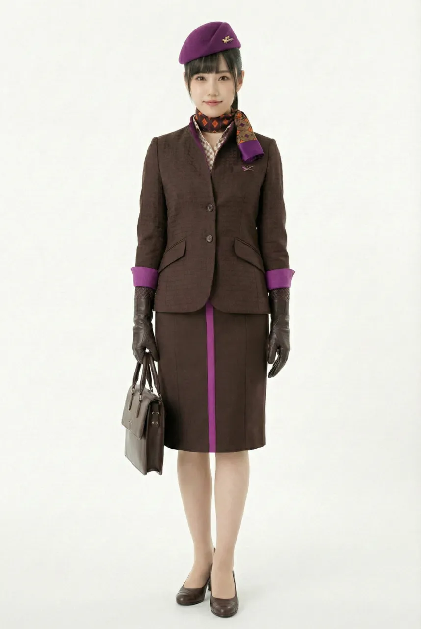 Female flight attendant