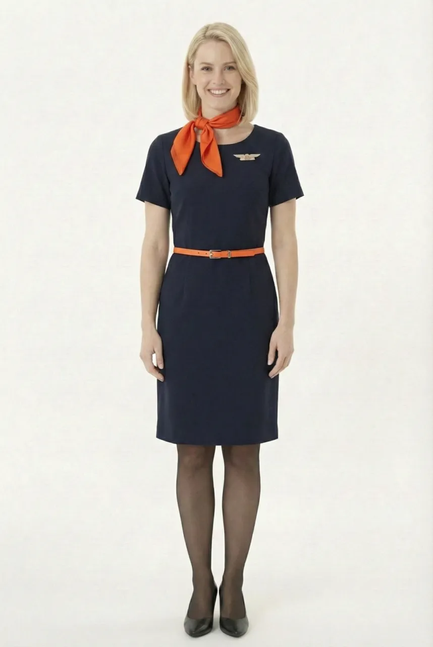 Female flight attendant