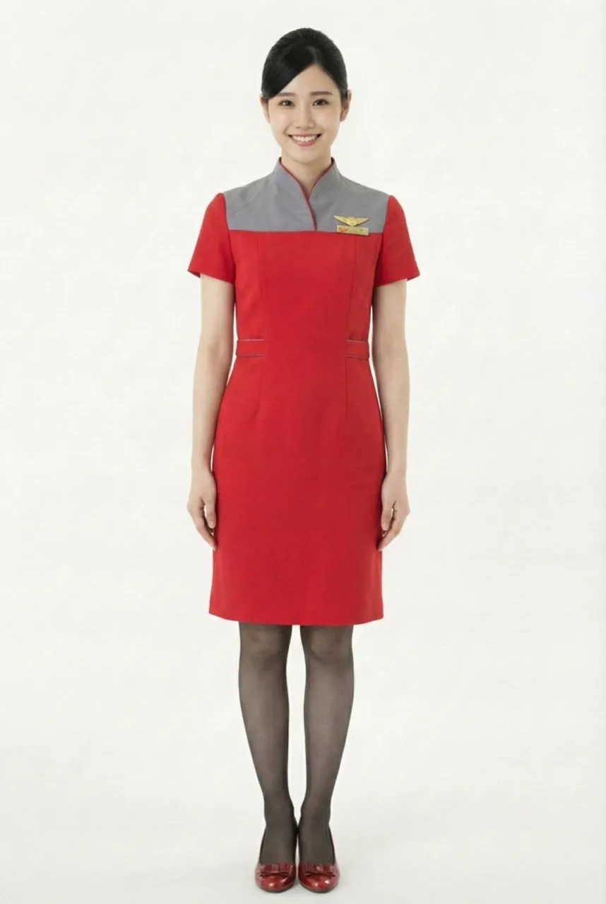 Female flight attendant