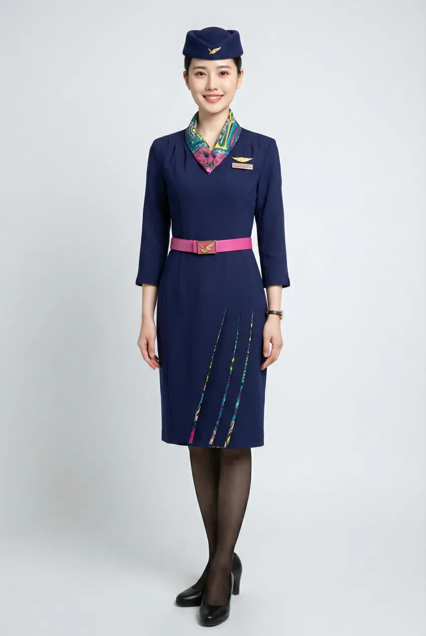 Female flight attendant
