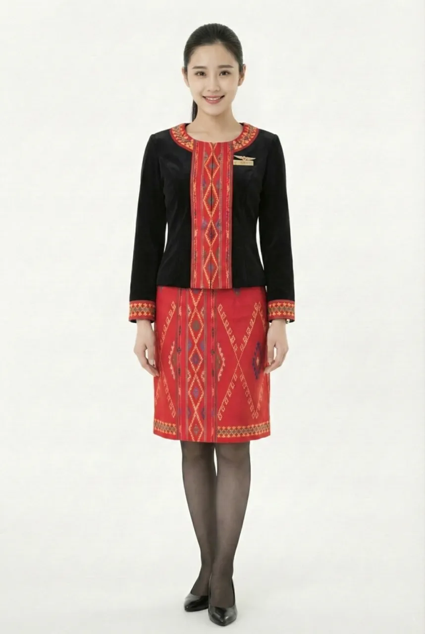 Female flight attendant