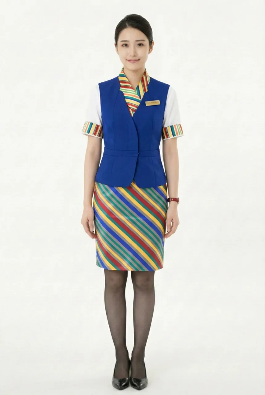 Female flight attendant