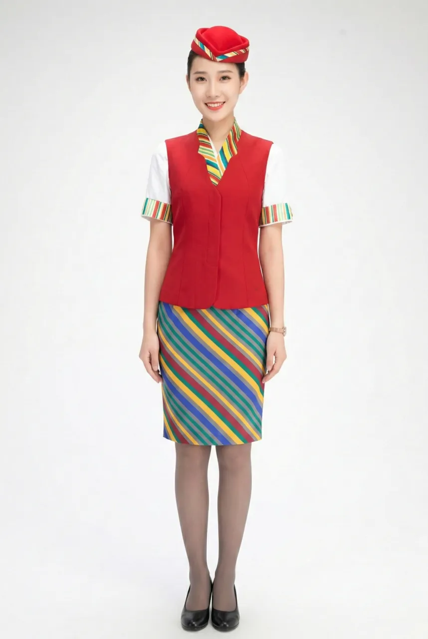 Female flight attendant