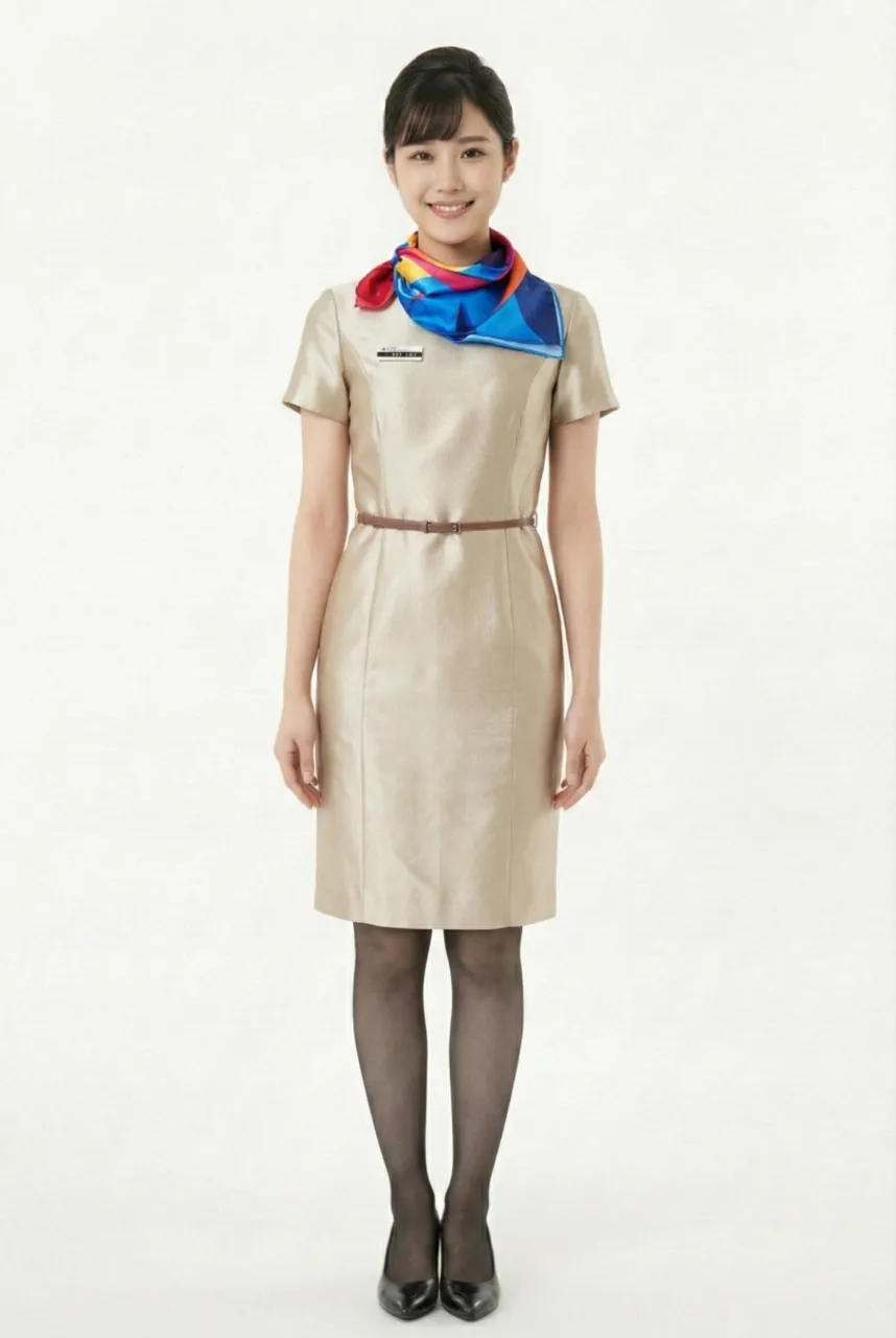 Female flight attendant