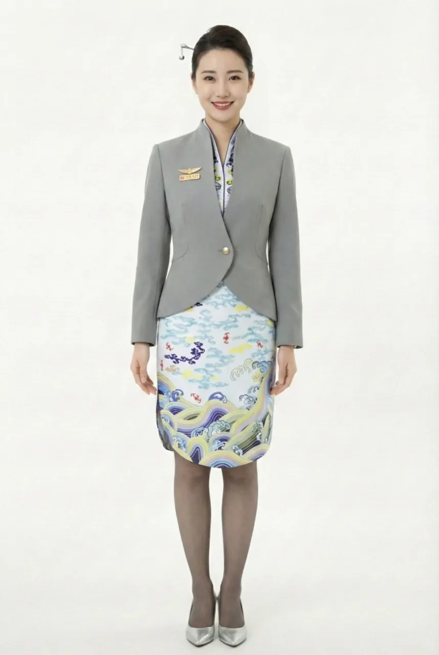 Female flight attendant