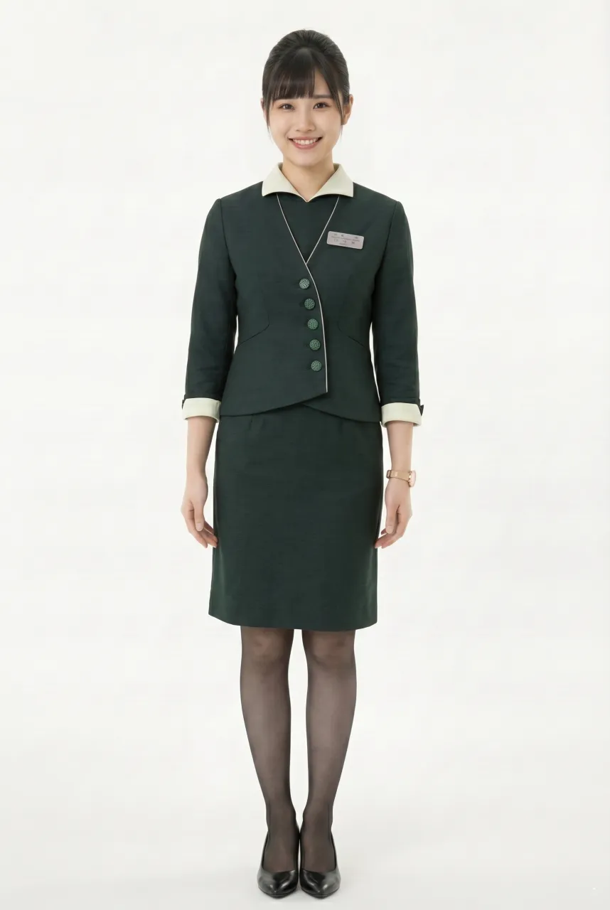 Female flight attendant