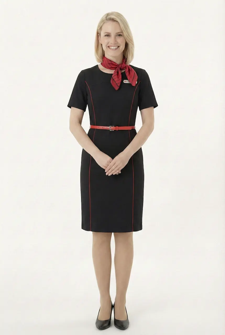 Female flight attendant