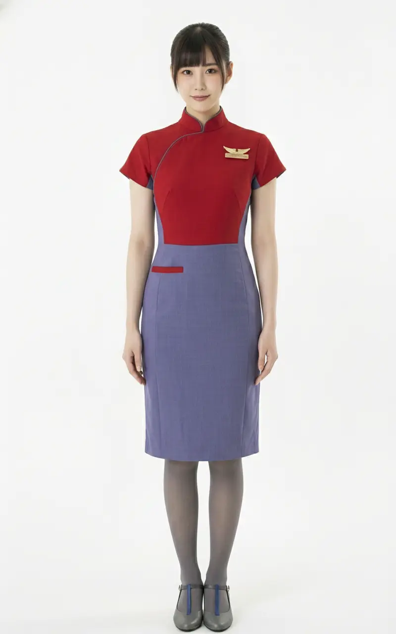 Female flight attendant