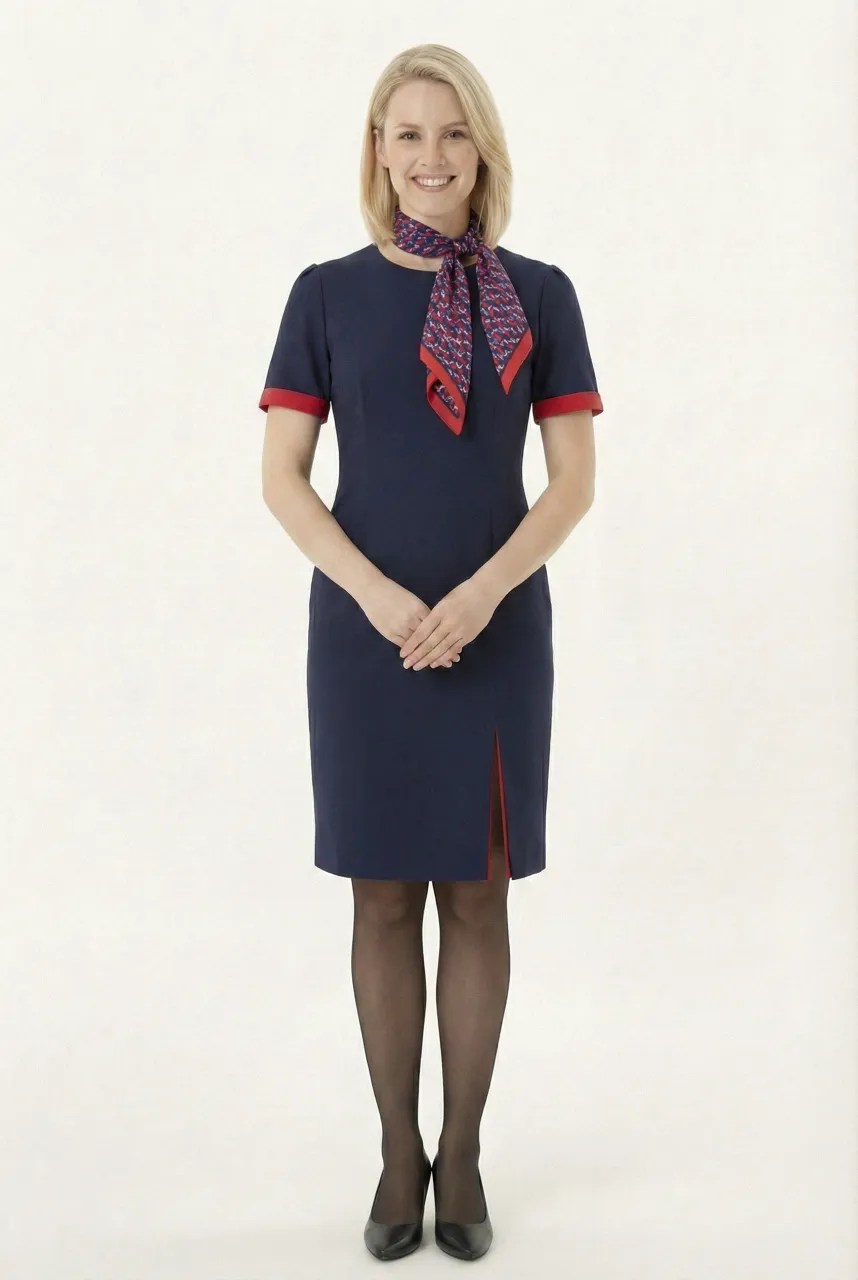 Female flight attendant