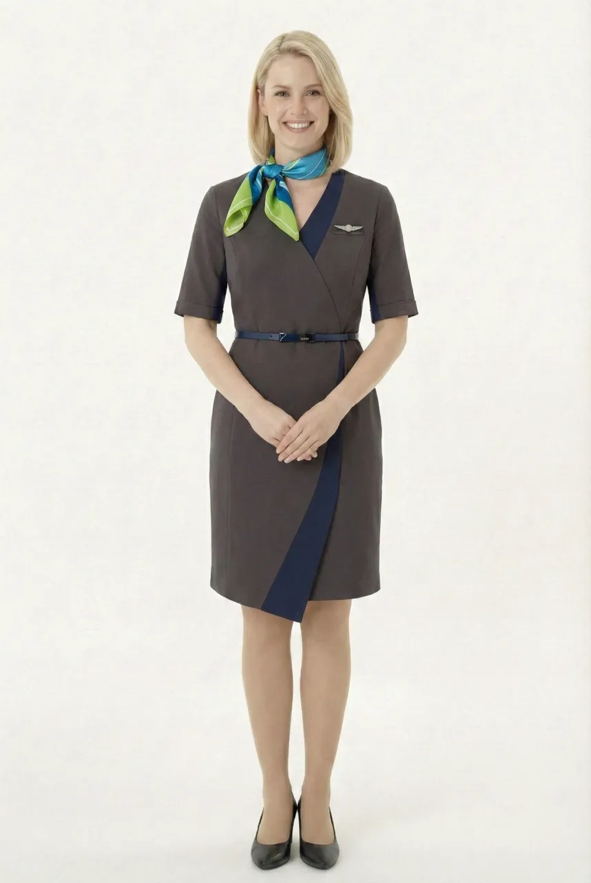 Female flight attendant