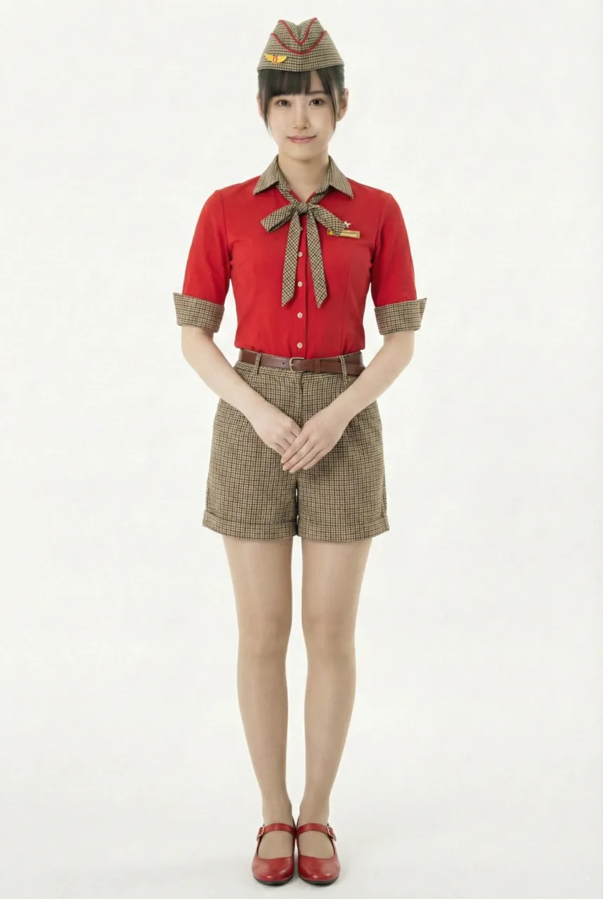 Female flight attendant