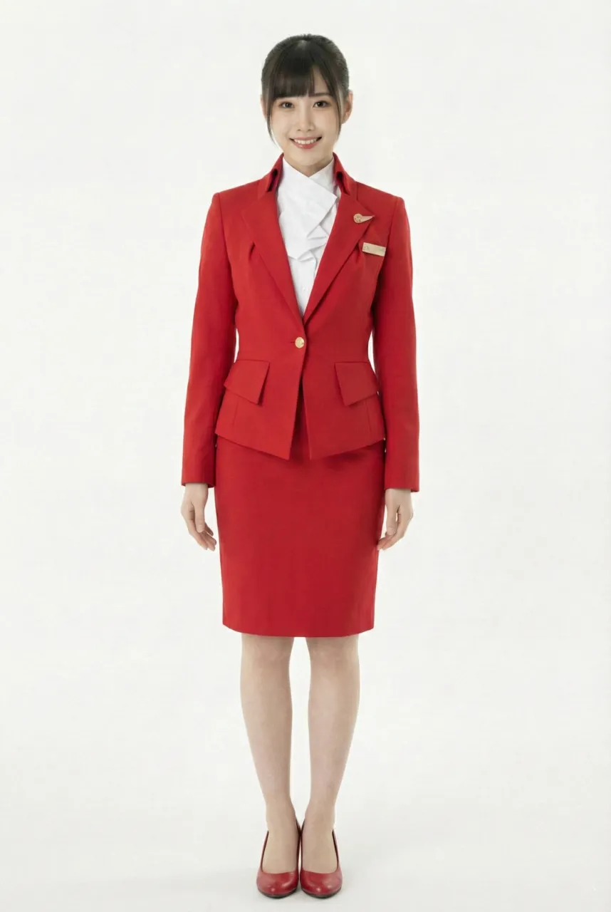 Female flight attendant