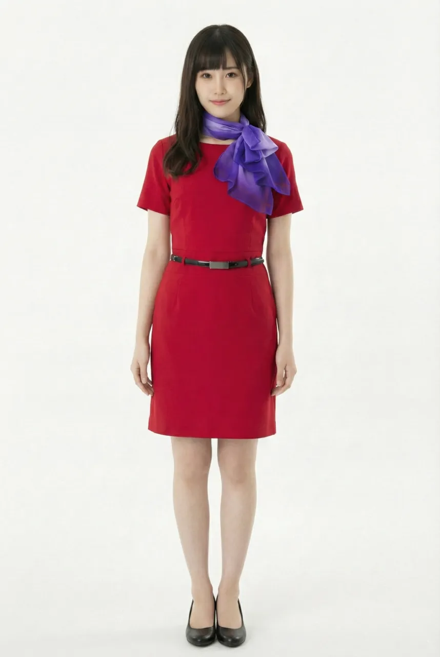 Female flight attendant