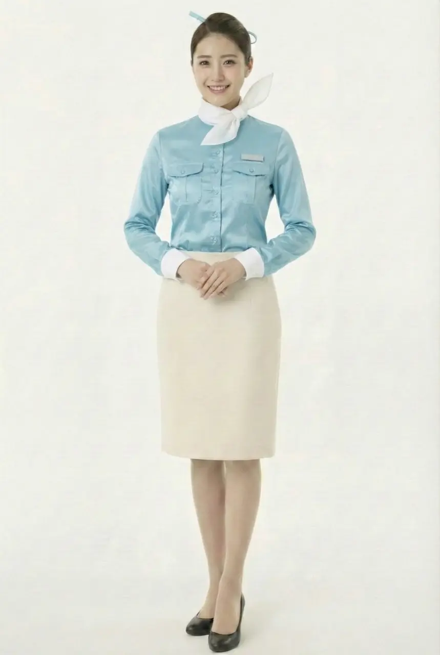 Female flight attendant