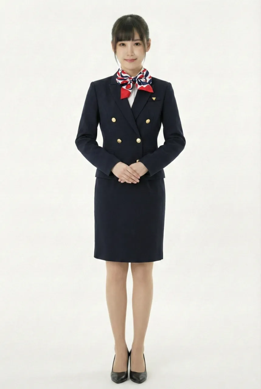 Female flight attendant