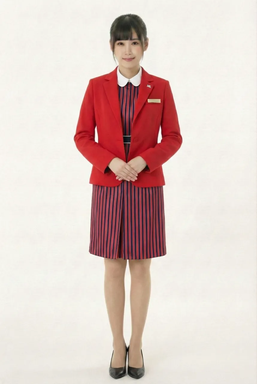 Female flight attendant