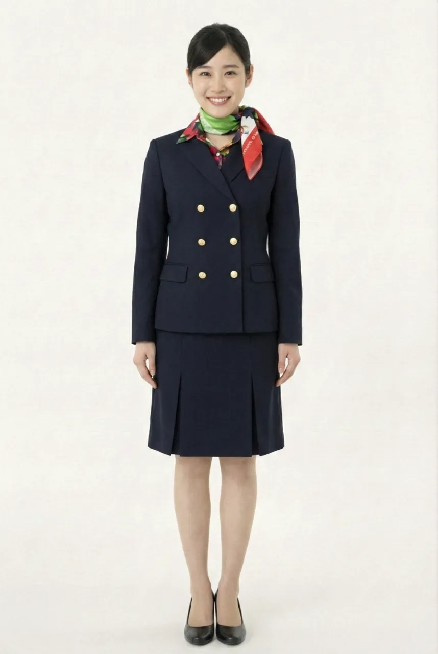 Female flight attendant