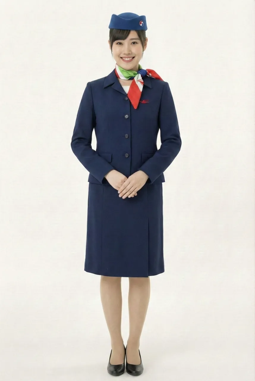 Female flight attendant