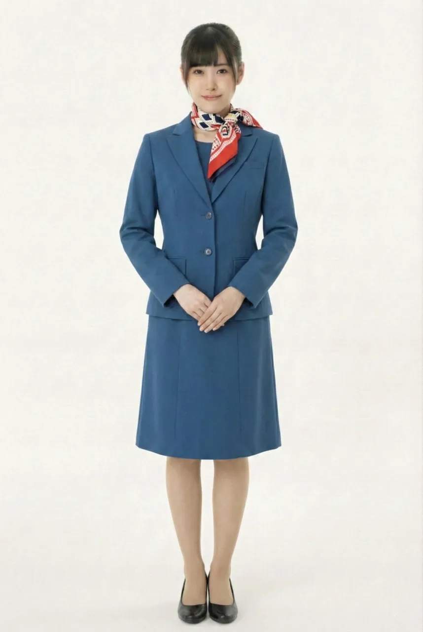 Female flight attendant
