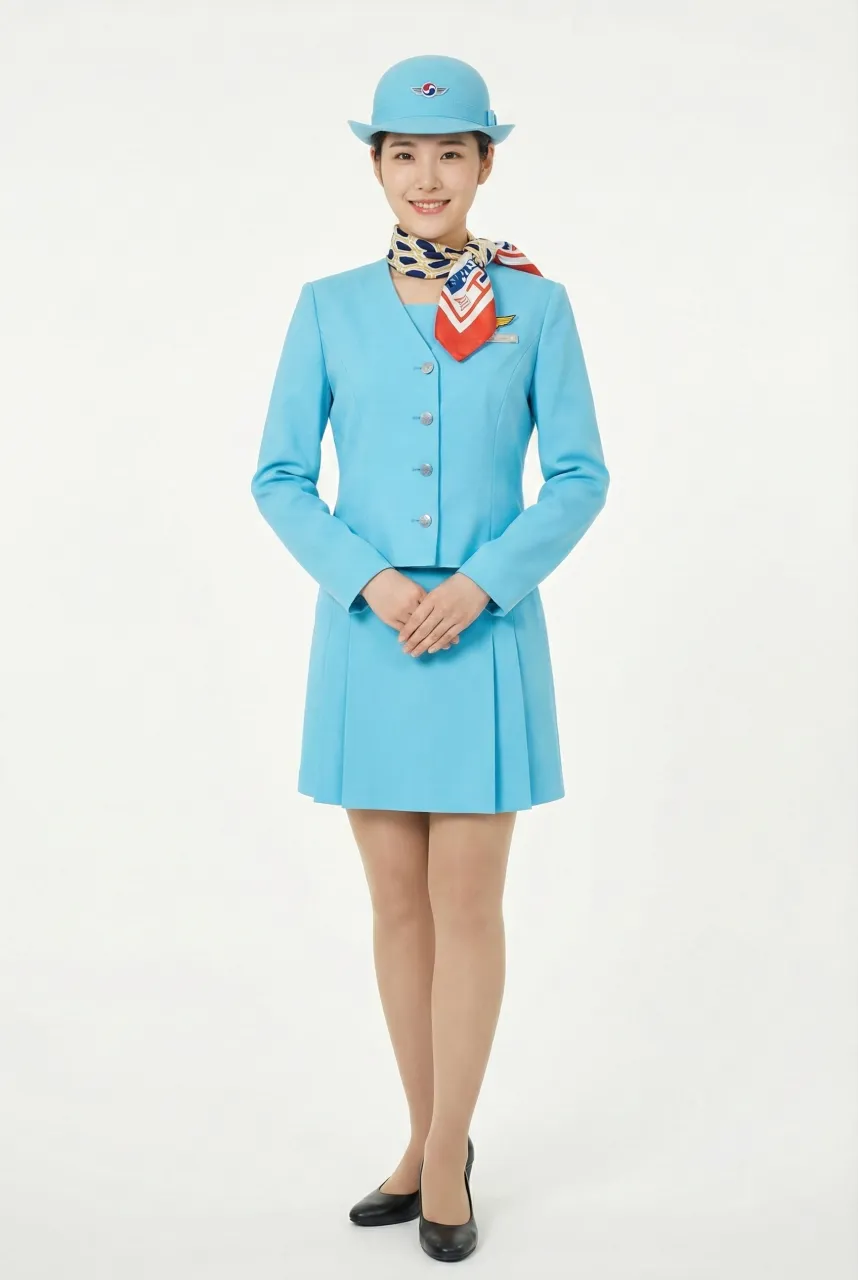 Female flight attendant