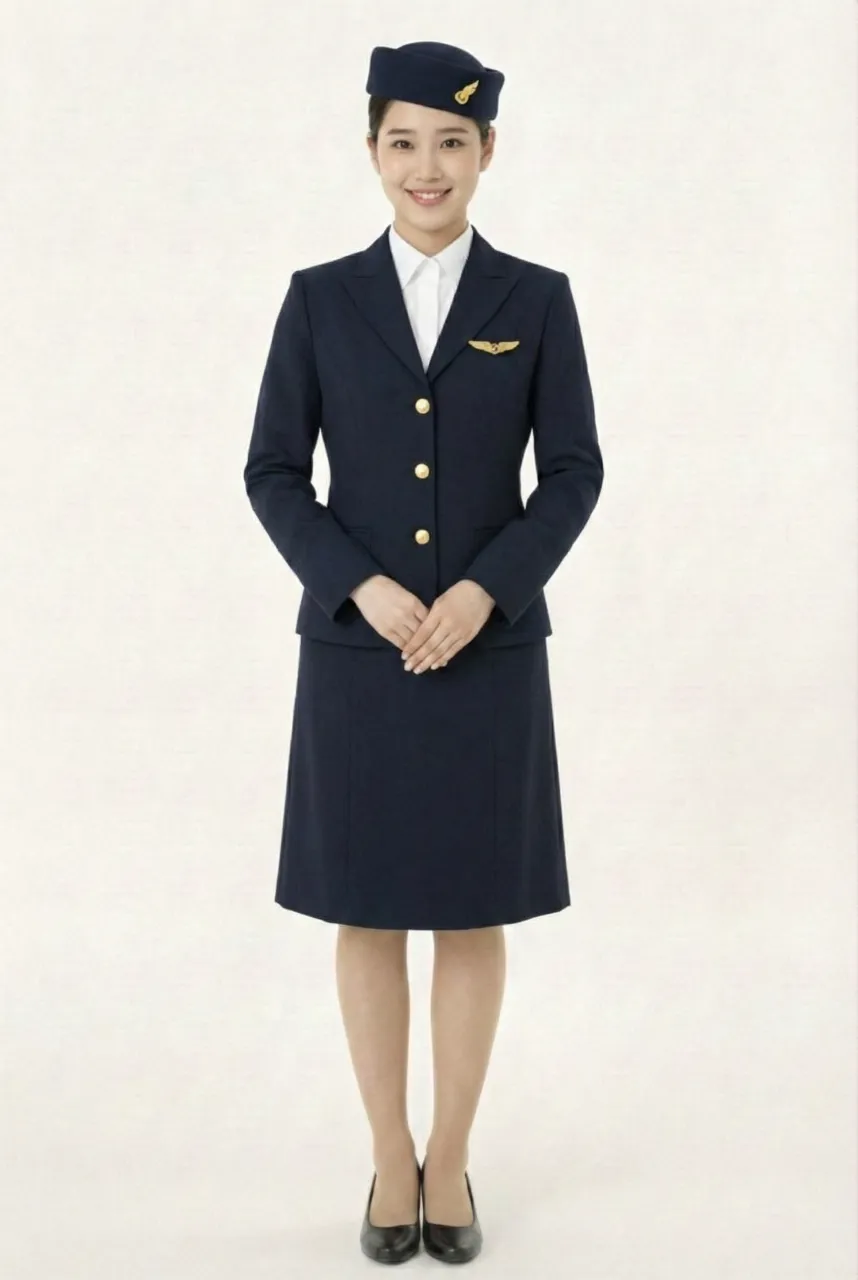 Female flight attendant