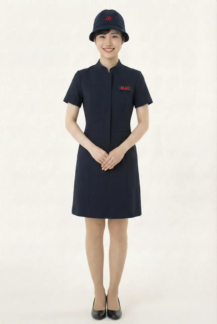 Female flight attendant