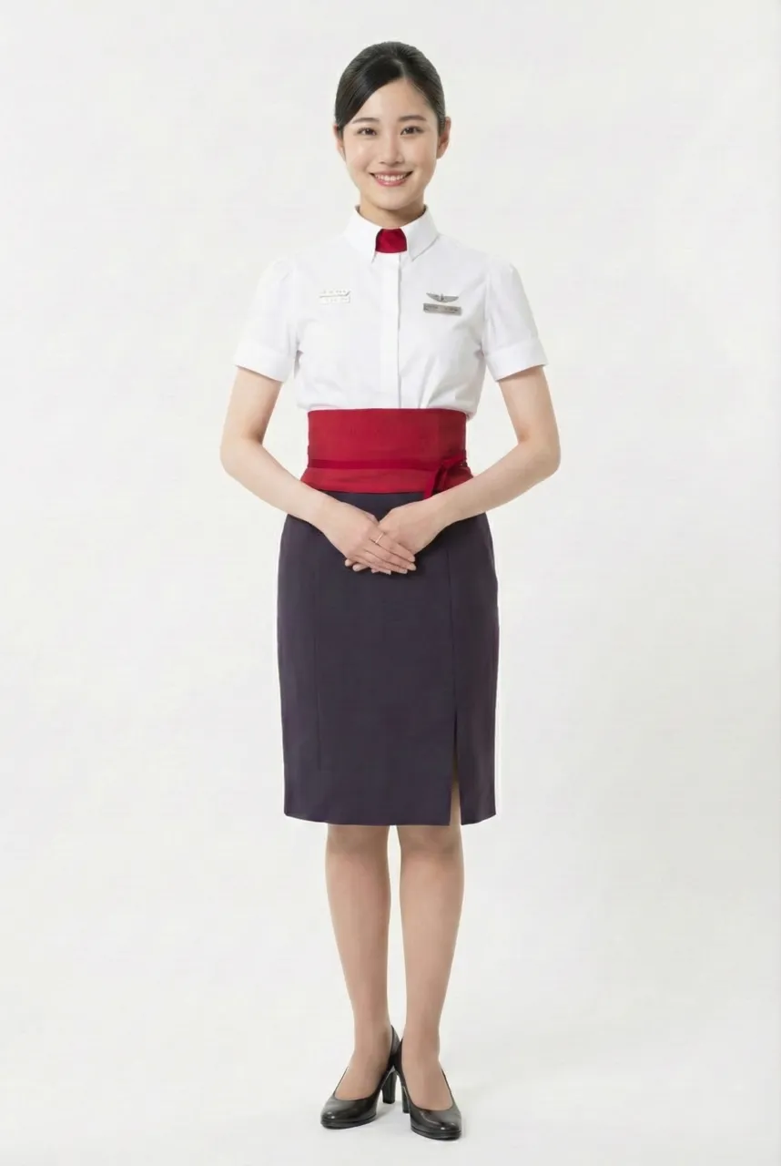 Female flight attendant