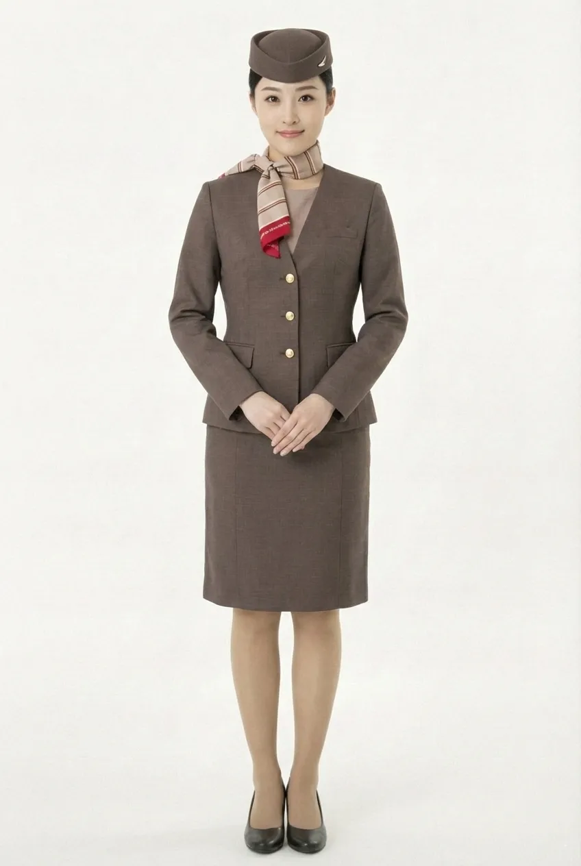 Female flight attendant
