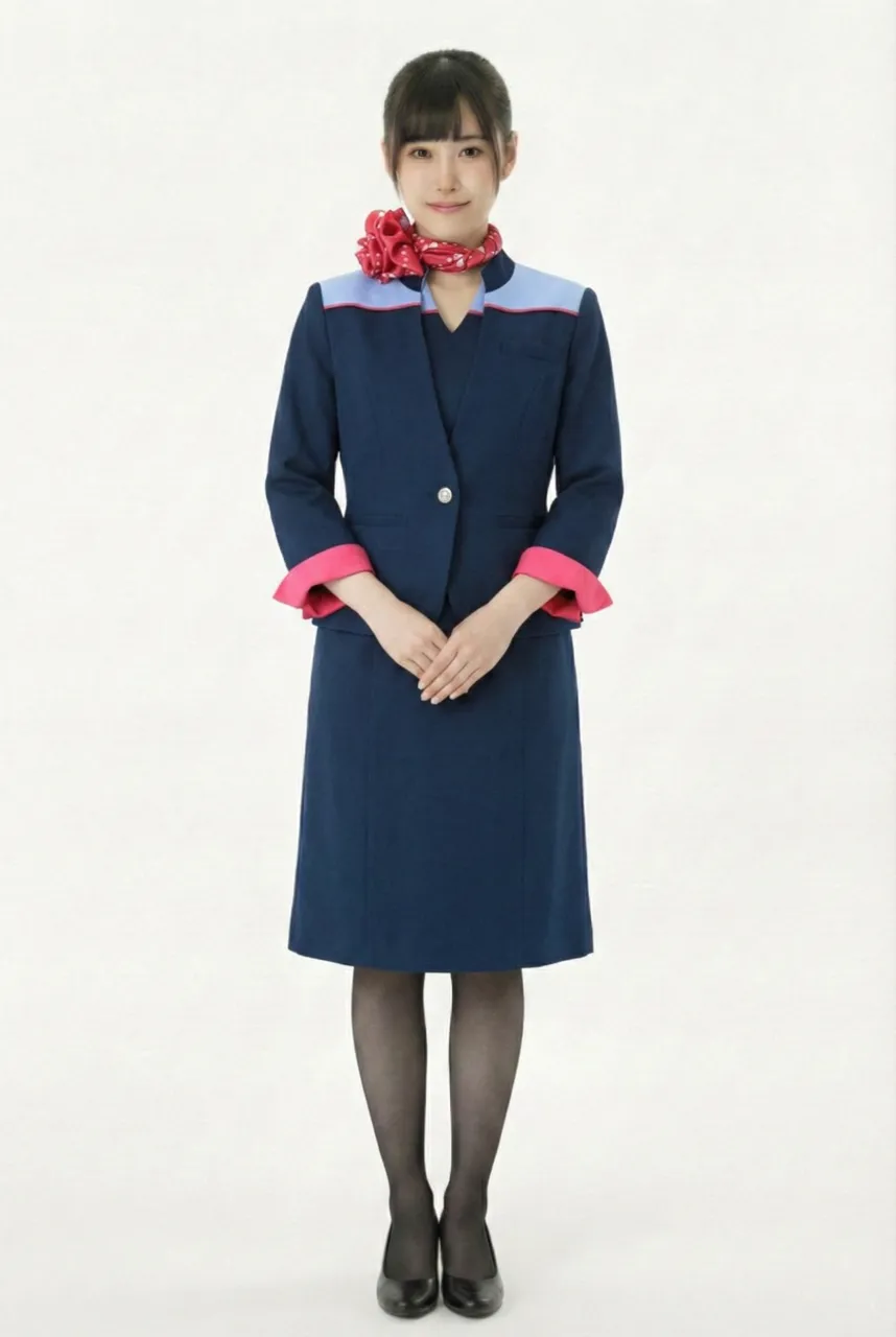 女性空服員穿外套