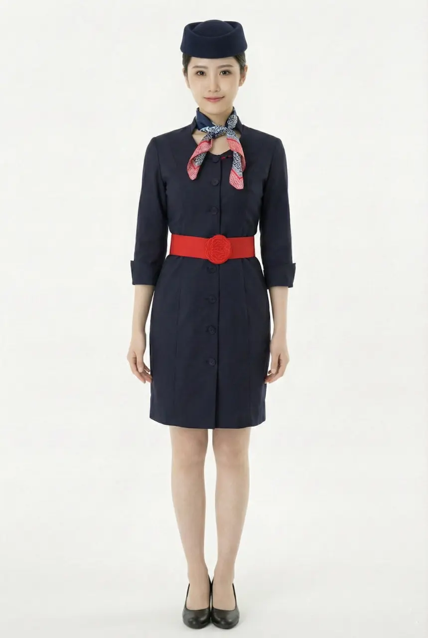 Female flight attendant