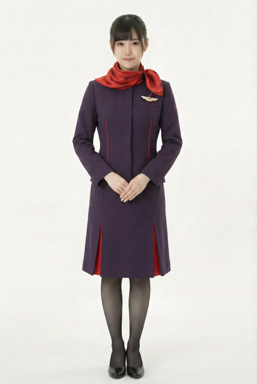 Female flight attendant