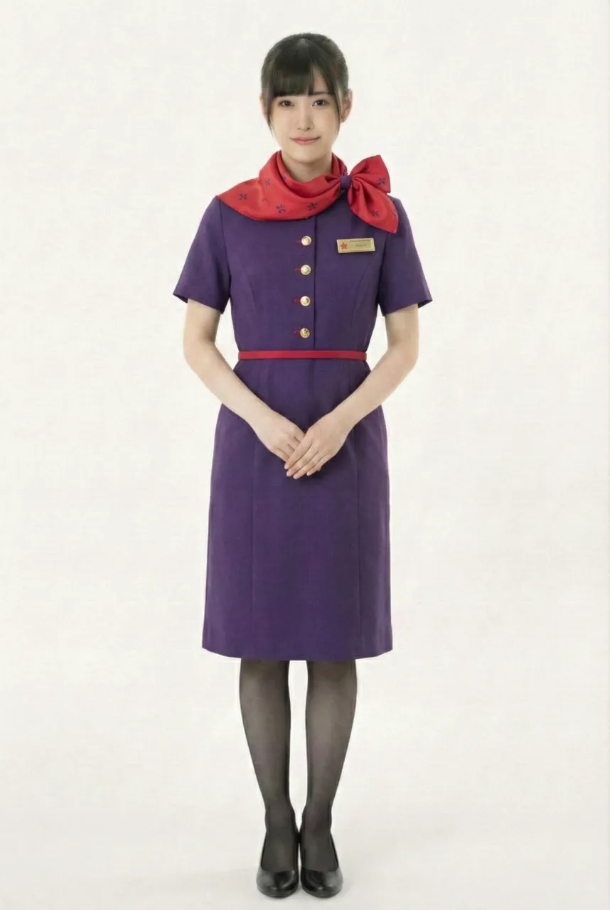 Female flight attendant