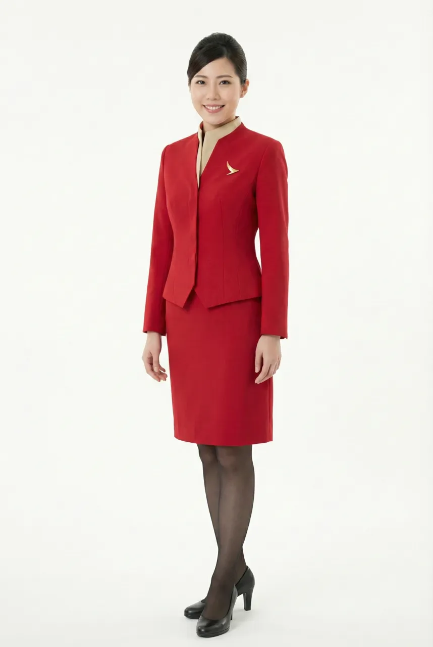Female flight attendant