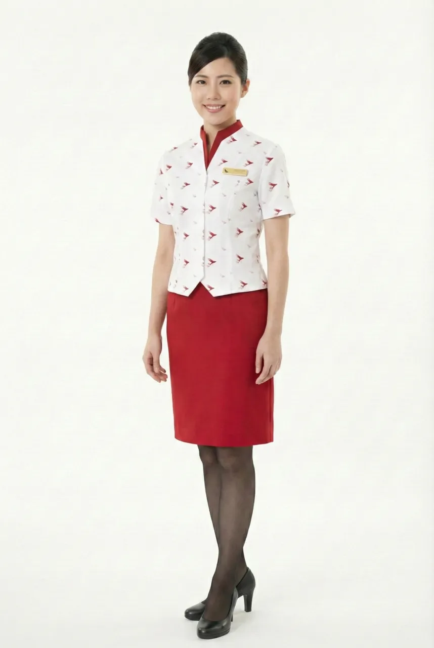 Female flight attendant