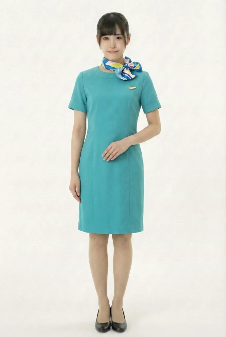 Female flight attendant
