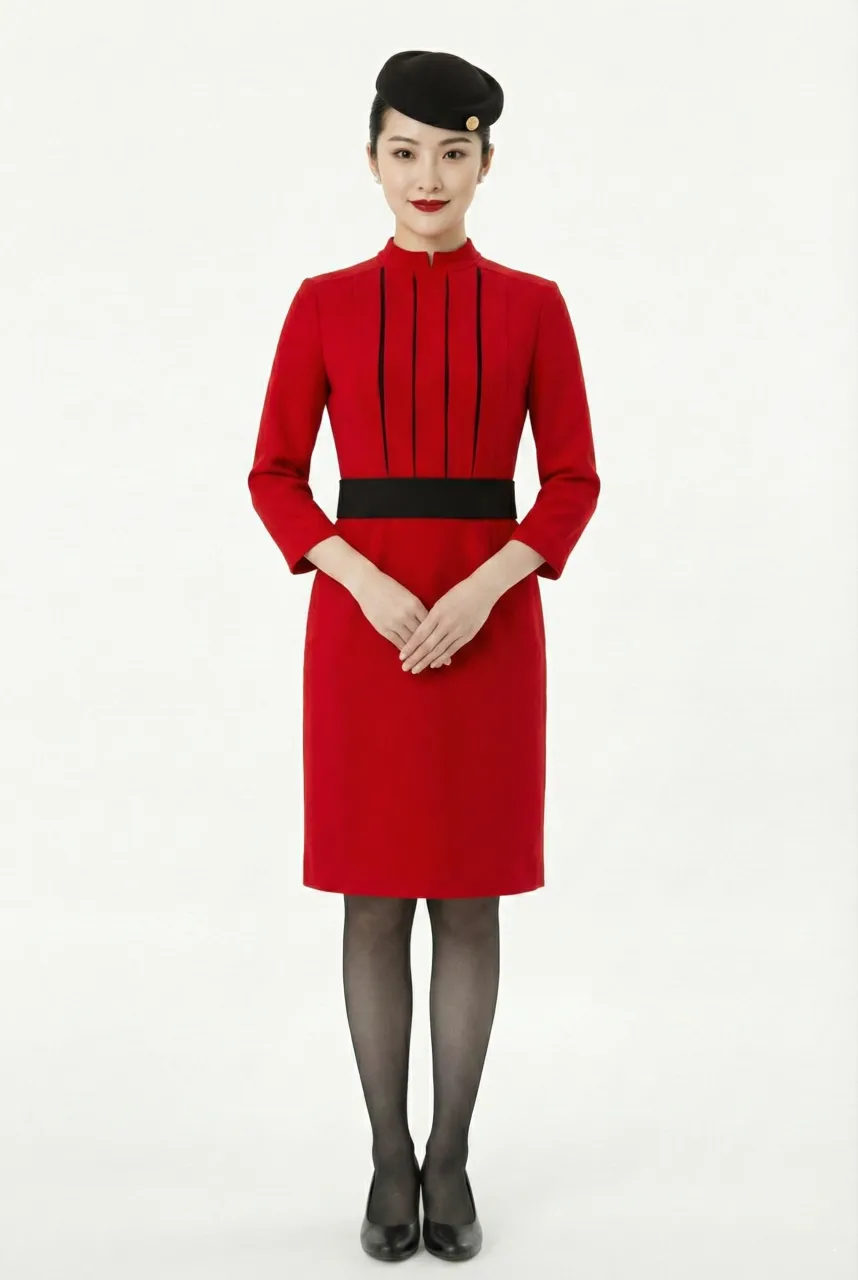Female flight attendant