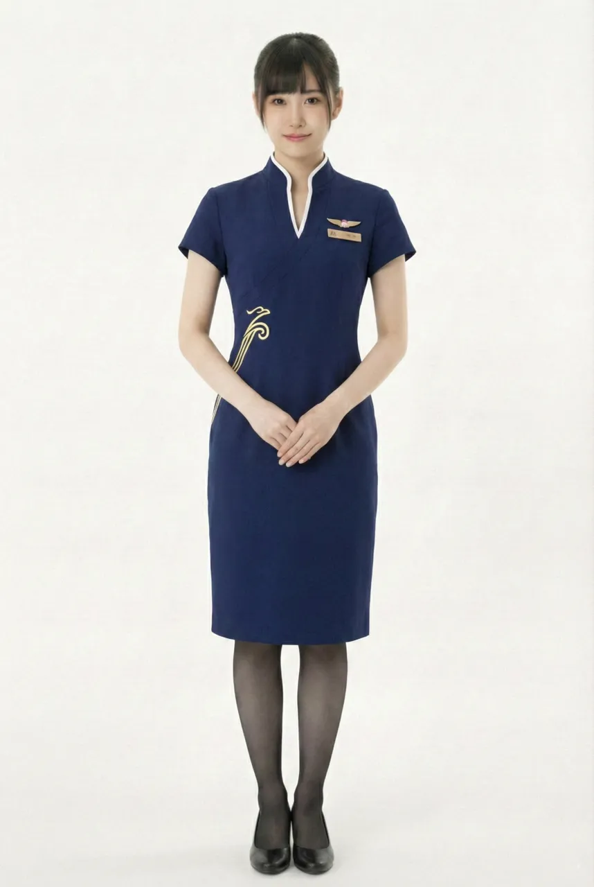 Female flight attendant
