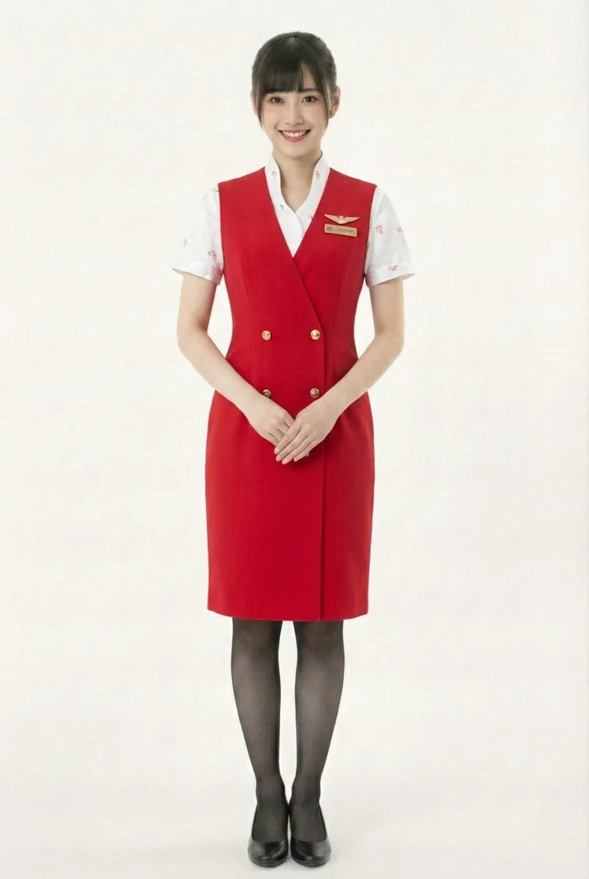 Female flight attendant