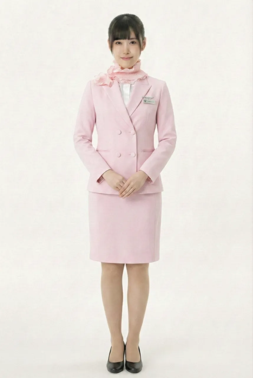 Female flight attendant
