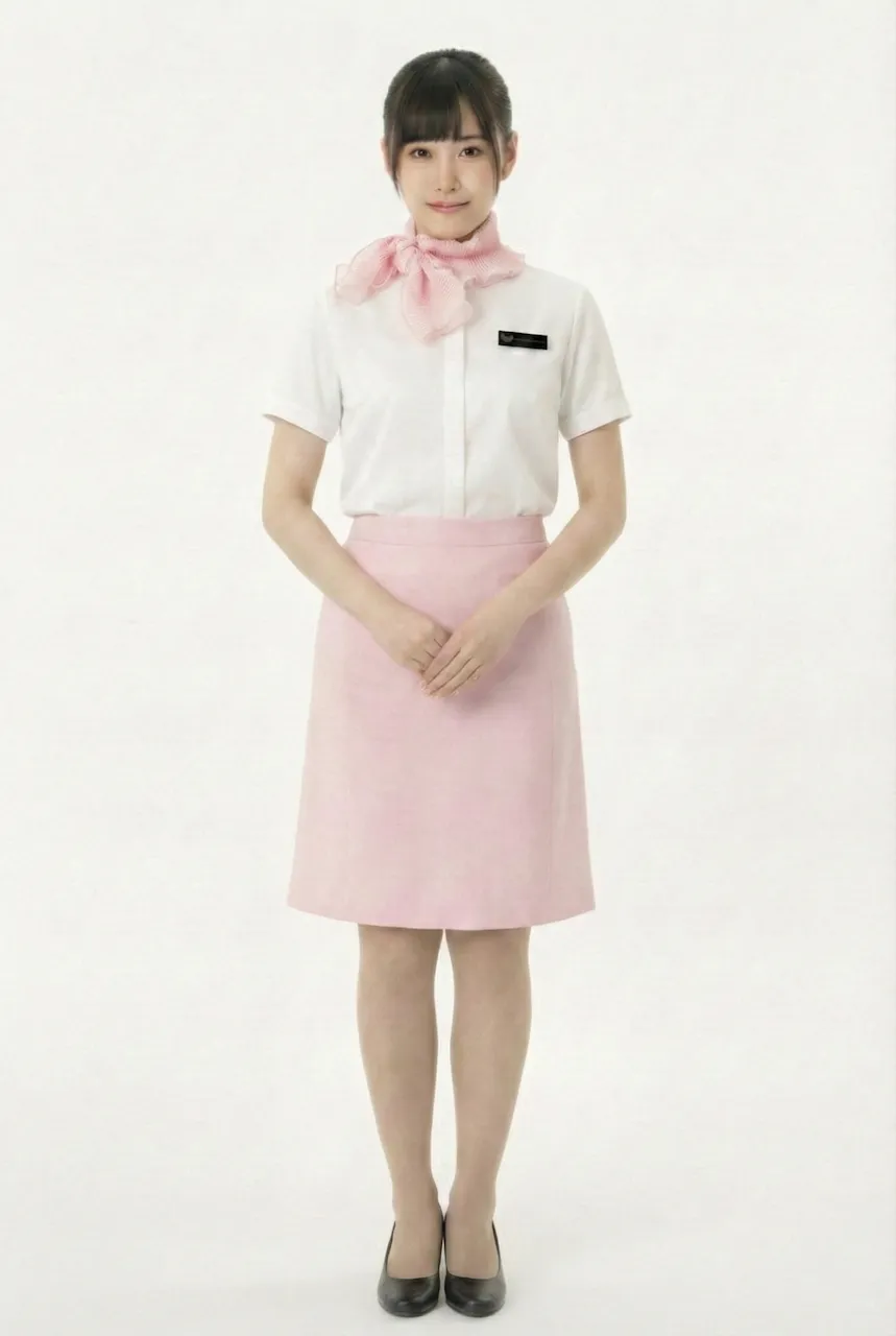 Female flight attendant