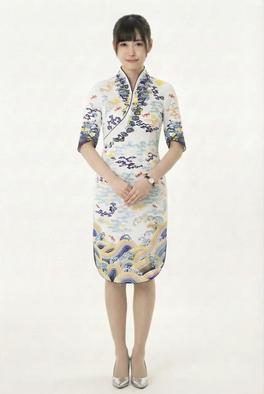 Female flight attendant