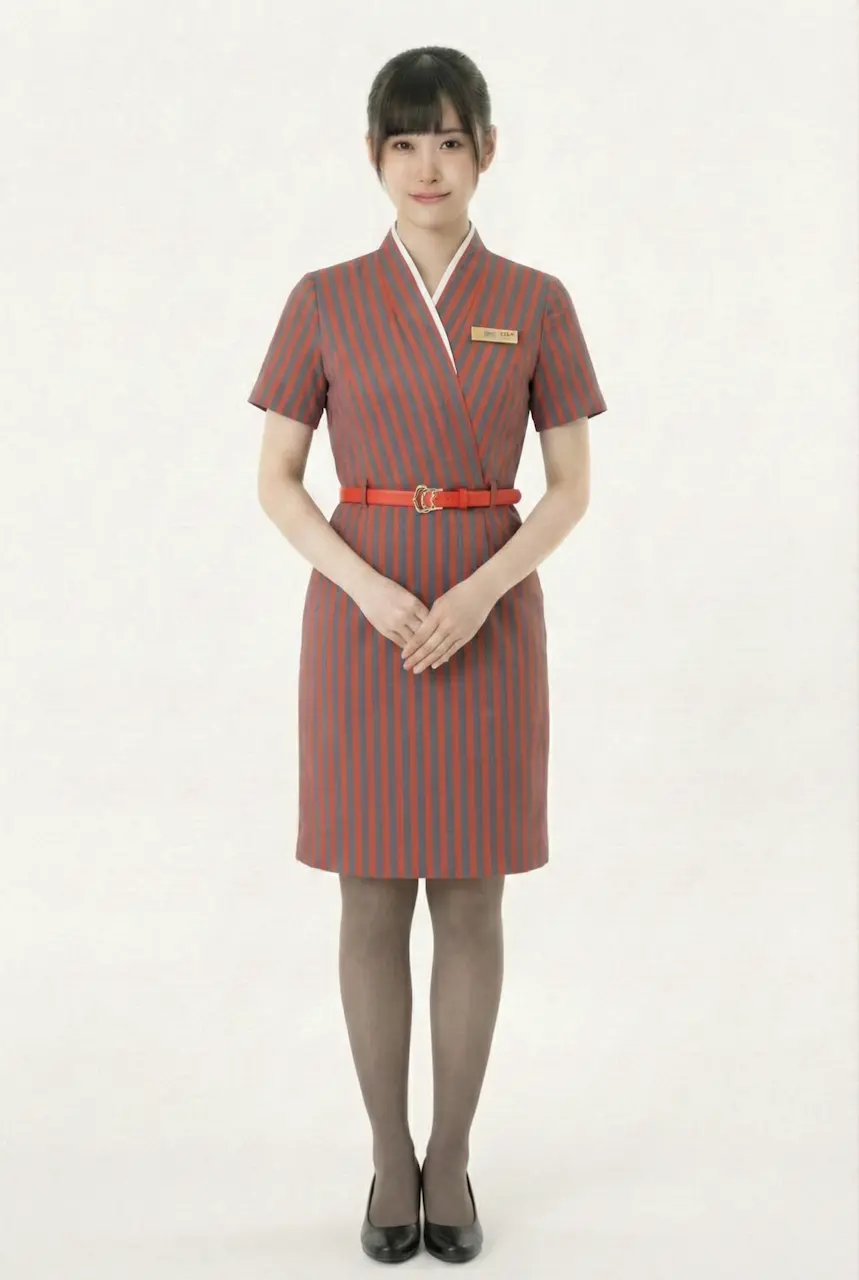 Female flight attendant
