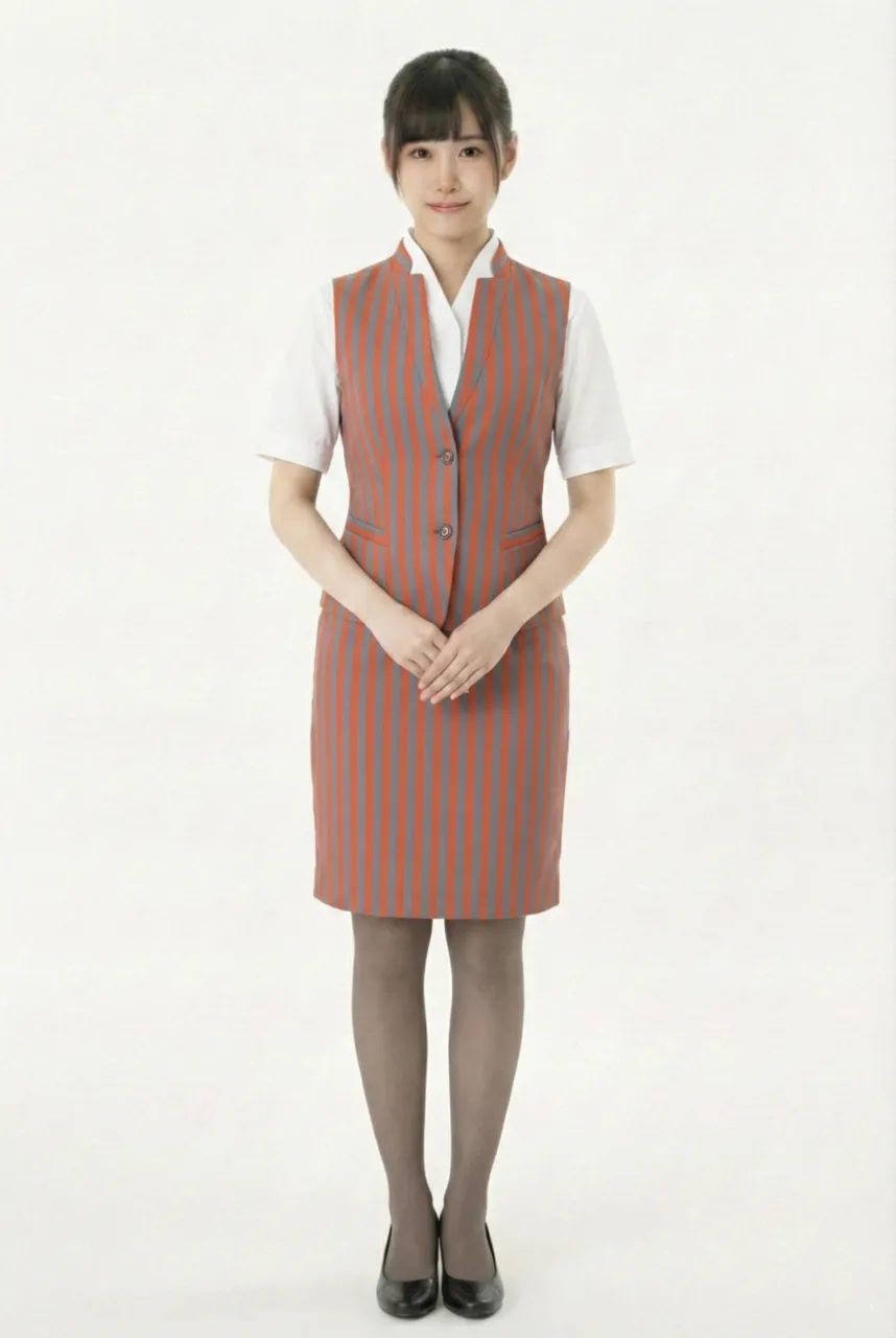 Female flight attendant