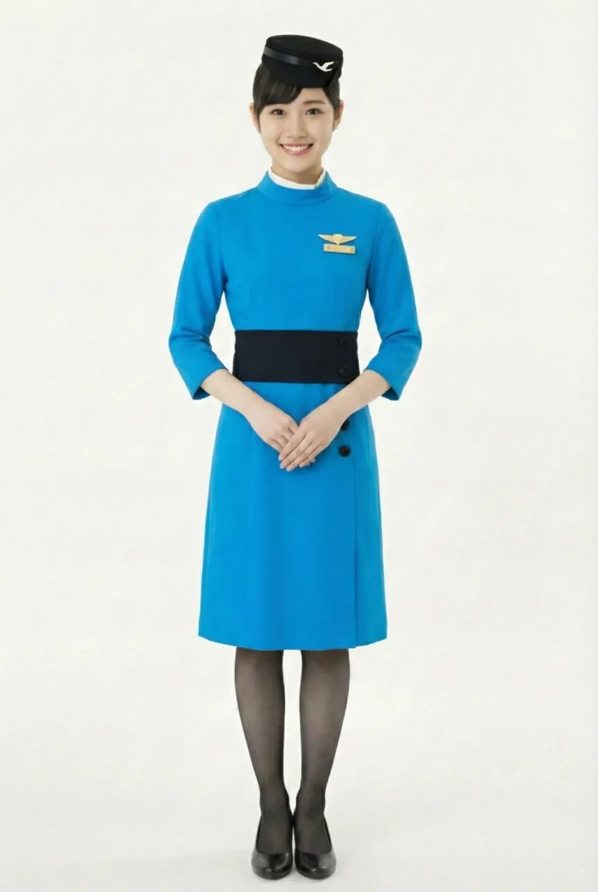 Female flight attendant