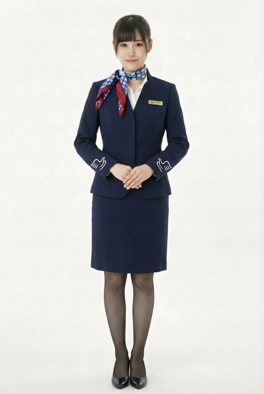 Female flight attendant