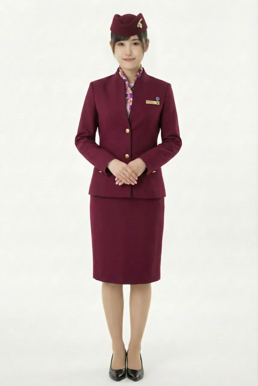Female flight attendant